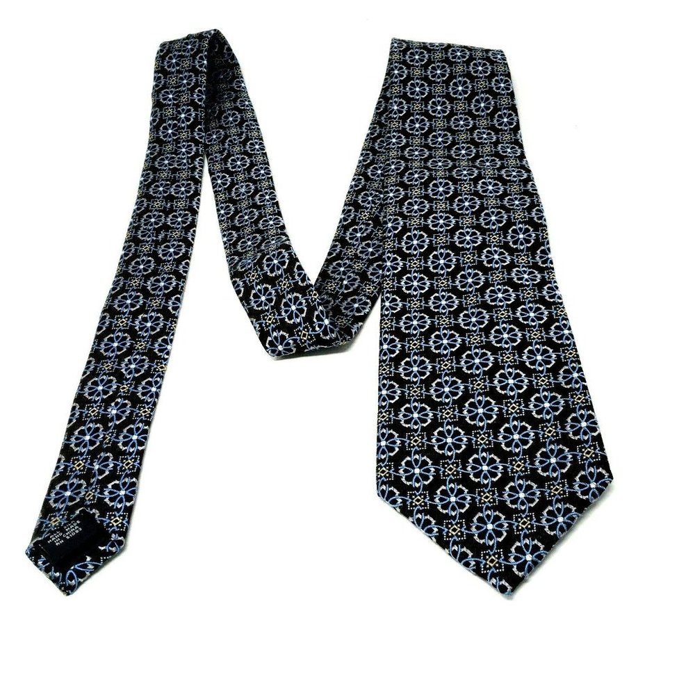 ORO MASSIMO Neck Tie Brown Blue White